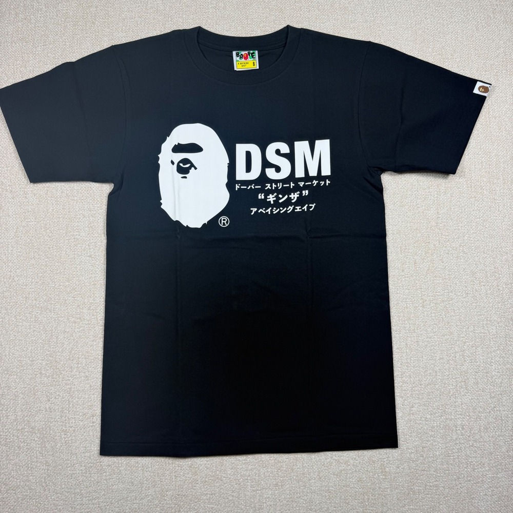 A Bathing Ape BAPE x DSM Dover Street Market Ginza Tee Black Mens Small